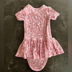 Posh Peanut baby twirl dress onesie size 6-12 month